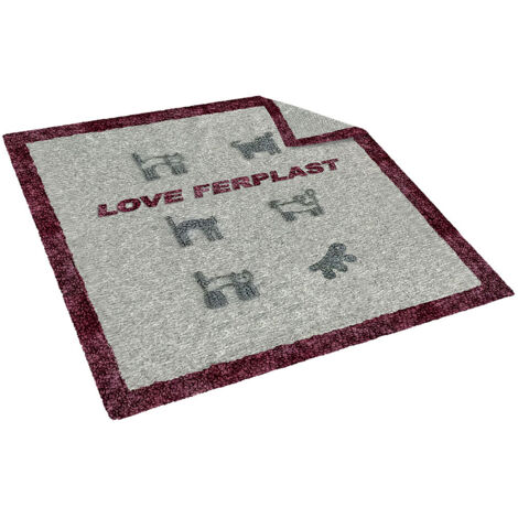Ferplast KARINA Coperta in lana per cani e gatti.. Variante KARINA - Misure: 80 x 80 cm - Grigio