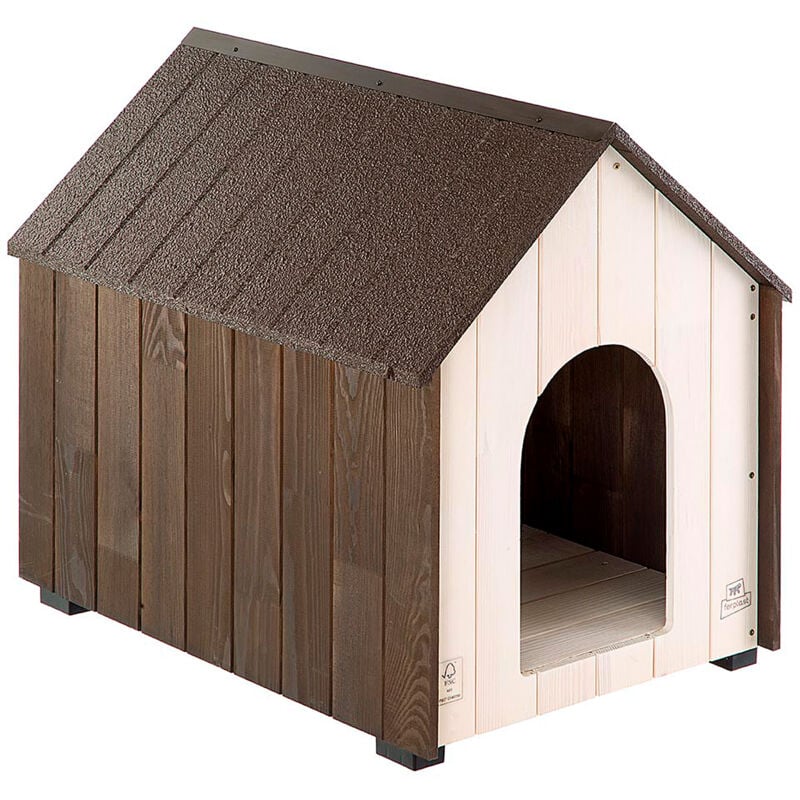 Ferplast - koya Niche d'extérieur pour chien koya, en bois de pin nordique fsc. Variante large - Misure: 63.3 x 91.5 x h 77.5 cm -