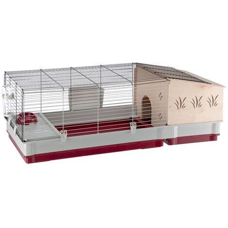 Ferplast Cage pour Lapins Clapier Cabane Enclos pour Animaux multi-taille