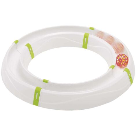 Ferplast MAGIC CIRCLE Gioco componibile per gatti a forma di circuito. Pallina colorata inclusa. Variante MAGIC CIRCLE - Misure: Ø 40 x 5 cm -