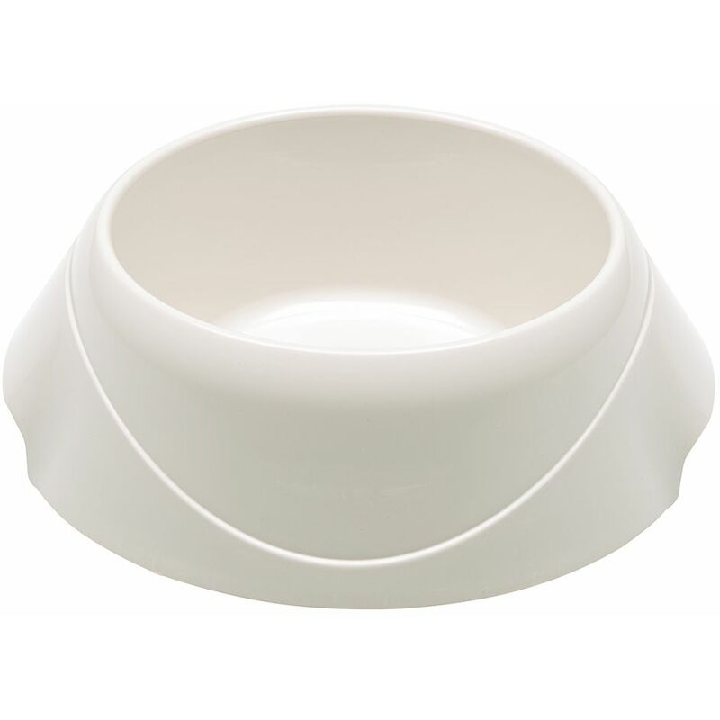 Ferplast - magnus Ciotola in plastica pesante, in vari colori e misure. Variante 1 - Misure: 24 x 25.5 x h 8.5 cm - 1.2 l - Bianco