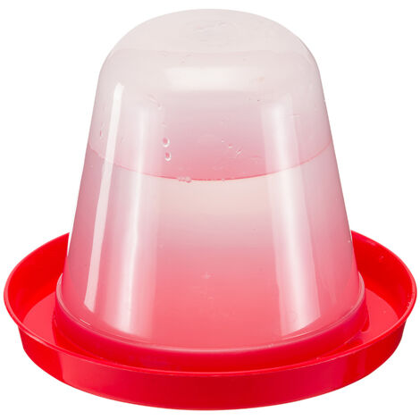 Ferplast OLBIA 2 Abbeveratoio per galline e pulcini. Variante OLBIA 2 - Misure: Ø 21 x h 17 cm - 1.5 L - Rosso