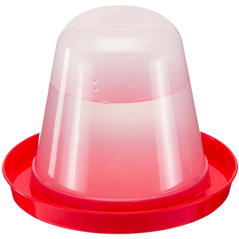 Ferplast - olbia 2 Abreuvoir pour poules et poussins. Variante olbia 2 - Mesures: ø 21 x h 17 cm - 1.5 l - Rouge - Rouge