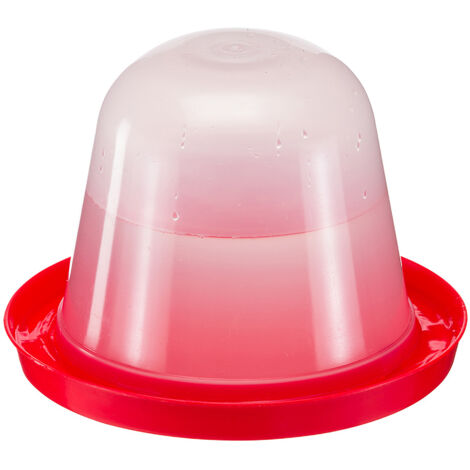 Ferplast OLBIA 3  Abbeveratoio per galline e pulcini. Variante OLBIA 3 - Misure: Ø 27 x h 20 cm - 3 L - Rosso