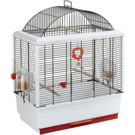 Ferplast PALLADIO 3 Gabbia per canarini e altri piccoli uccelli. Variante PALLADIO 3 - Misure: 50 x 30 x h 64 cm - Bianco