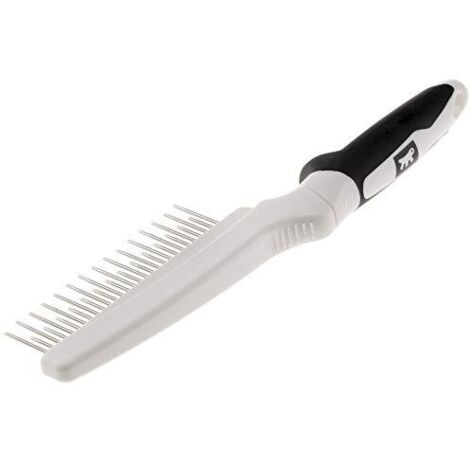Ferplast Pettine con Denti Rotanti in Metallo Cromato GRO 5757 PREMIUM, per Cani e Gatti a pelo medio e lungo