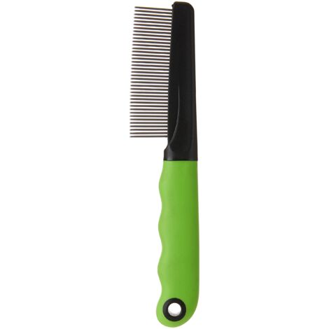 Ferplast Pettine per Cani e Gatti Pelo Medio e Lungo, Denti Cromati Arrotondati, Manico Antiscivolo
