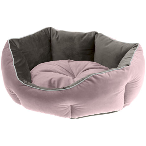 Ferplast QUEEN Soffice divanetto in tessuto per cani e gatti. Vari colori e misure.. Variante 45 - Misure: 44 x 40 x h 16 cm - Rosa