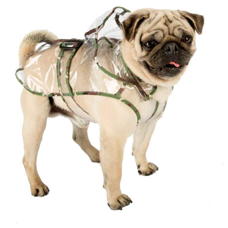 Ferplast RAINCOAT Mantellina impermeabile anti-vento per cani. 13 misure. Variante 37 - Misure: A: 40-44 cm C: 37 cm -