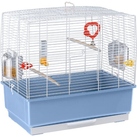 Ferplast REKORD 3 Gabbia per canarini e altri piccoli uccelli. Variante  - Misure: 49.5 x 30 x h 47.5 cm - Bianco