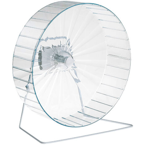 Ferplast Roue FPI 4607 Grande roue en plastique pour hamsters avec socle. Variante FPI 4607 - Misure: 18 x h 31.5 cm - Ø 30.4 cm - Transparent