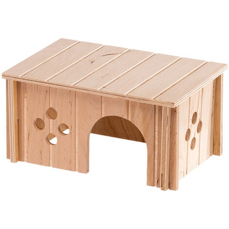 Ferplast SIN 4645 Maisonette pour cochons d'Inde en bois FSC. Variante SIN 4645 - Mesures: 26 x 17.3 x h 13 cm -