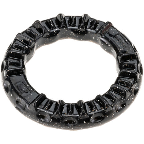 Ferplast SMILE Anello Gioco dentale per cani, anello Ferplast Smile misura molto Piccola per l&39igiene orale. Aroma Carne. Riempibile con crocchette o snack. . Variante XS - Misure: Ø 8.5 x 1.7 cm - 