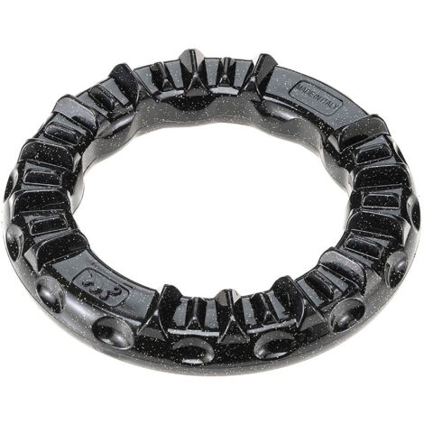 Ferplast SMILE Anneau Jouet dentaire pour chien, anneau Ferplast Smile de taille grande pour l'hygiène bucco-dentaire. Saveur de viande. A remplir avec des croquettes ou des snacks.. Variante L - Misu