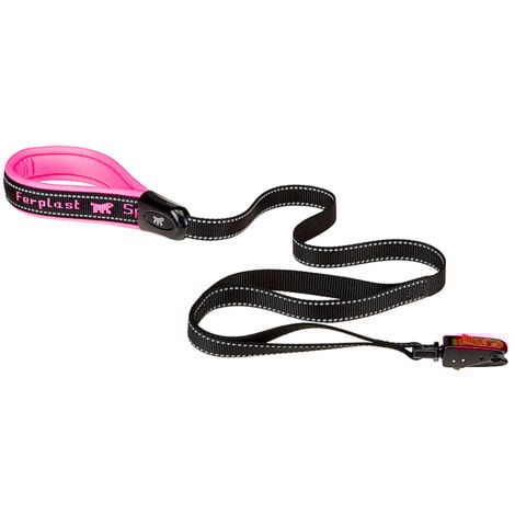 Ferplast SPORT DOG MATIC G Guinzaglio per cani con moschettone automatico e due maniglie extra. Due misure, vari colori.. Variante G20/120 - Misure: 20 mm x L 120 cm - Fucsia