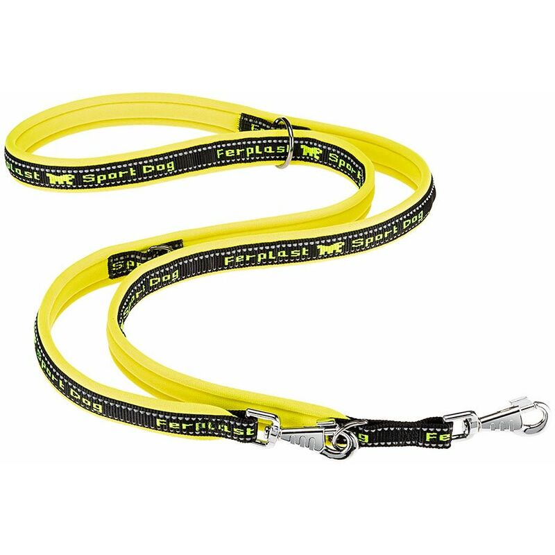 Ferplast - sport dog ga Guinzaglio imbottito per l'addestramento di cani. Vari colori e misure.. Variante GA15/200 - Misure: 15 mm x l 200 cm - Giallo