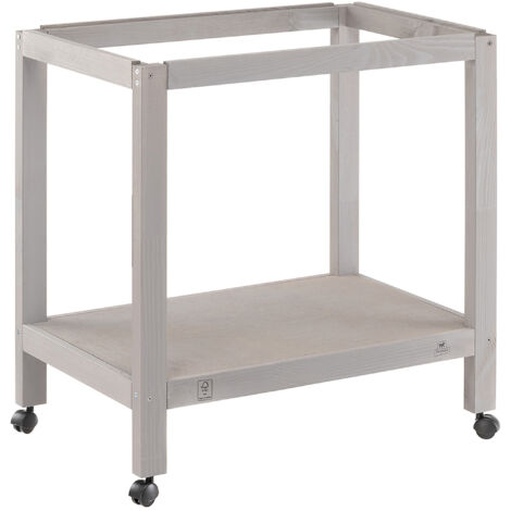 Ferplast SUMET 65 WOOD Support en bois pour cages à canaris, perruches et oiseaux exotiques. Variante SUMET 65 WOOD - Misure: 66.5 x 34 x h 70 cm -