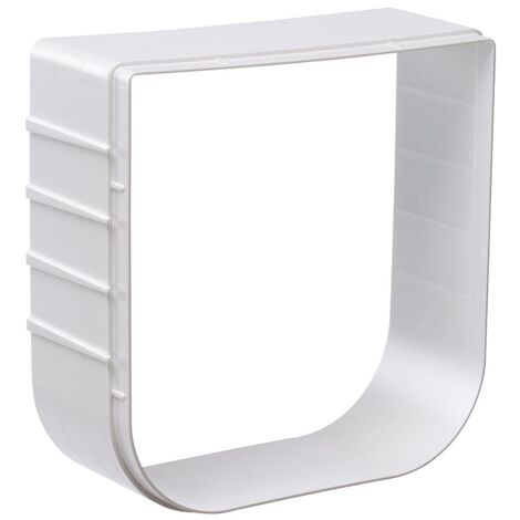 Ferplast SWING EXTENSION Tunnel estensibile per portine Swing per cani e gatti. Variante SWING 1  - Misure: 15.5 x 5 x h 16 cm - Bianco