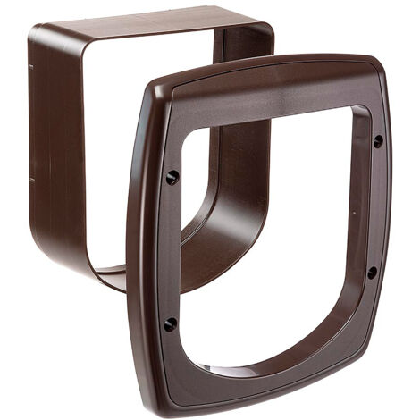 Ferplast SWING MICROCHIP EXTENSION Tunnel estensibile per portine per gatti Swing Microchip. Due colori.. Variante  - Misure: 22.5 x 6.5 x h 25.2 cm - Marrone