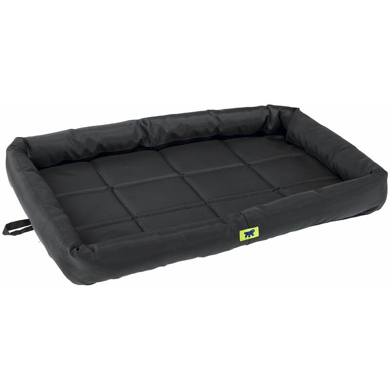 Tender tech Petit matelas en tissu technique pour chiens. Différentes mesures. . Variante 90 - Misure: 91 x 58 x h 5 cm - Noir - Ferplast