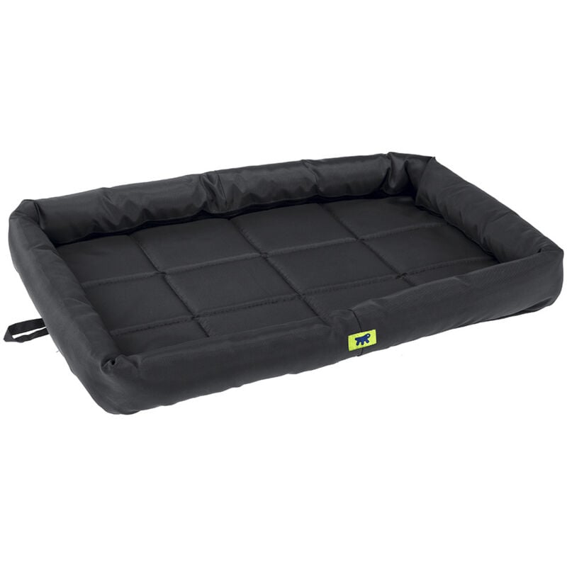 Tender tech Petit matelas en tissu technique pour chiens. Différentes mesures. . Variante 105 - Misure: 107 x 66 x h 5 cm - Noir - Ferplast