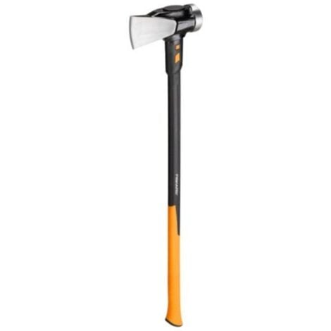 Fiskars Ascia da spacco IsoCore XXL per spaccare tronchi o piantare cunei, Lunghezza: 92 cm, Peso: 3,6 kg, Nero/Arancione, 1020220