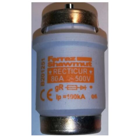 Ferraz shawmut B201251E Fusible 500V AC - 80A - type gR
