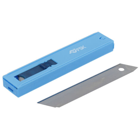 Ferrestock FSKTWR018 dispensador de 10 cuchillas de recambio para cúter de 18mm, afilado de precisión para cortar de forma limpia y profesional cualquier material