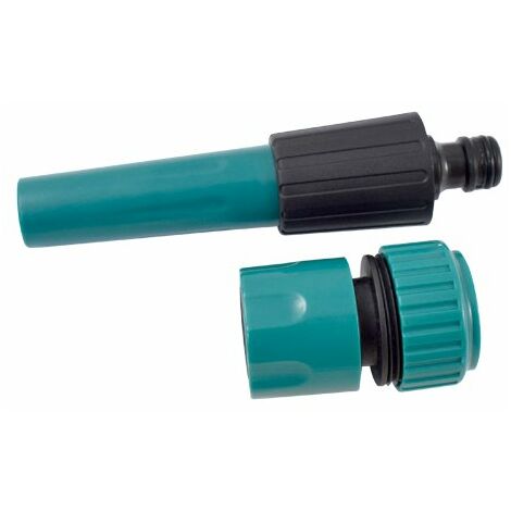 Ferrestock GQ-5012 Lanza con acople rápido macho 19mm + racor de acople rápido hembra para manguera.