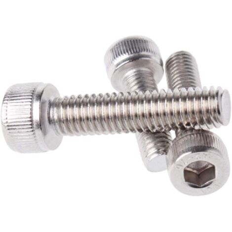 Ferretería Clavos Tornillos y sujetadores Tornillos metálicos Tornillos de cabeza autorroscante de acero inoxidable M2 Tornillos de cabeza hueca hexagonal