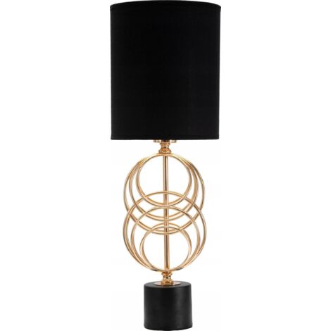 Ferretti CIRCLY lámpara dorada y negra 58,5 cm