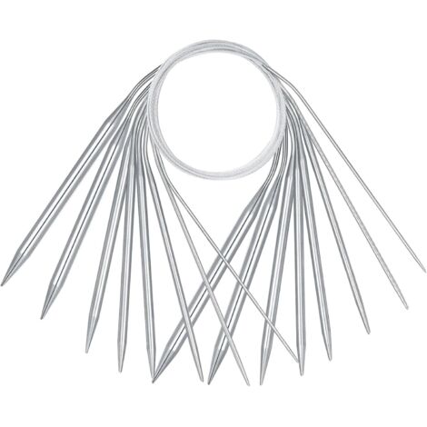 ferri circolari da maglia, ferri da maglia in acciaio inossidabile lunghi 80 cm per calzini, cappelli, sciarpe, tessitura - 2,0 mm/3,0 mm/4,0 mm/5,0 mm/5,5 mm/6,0 mm/8,0 mm/10,0 mm