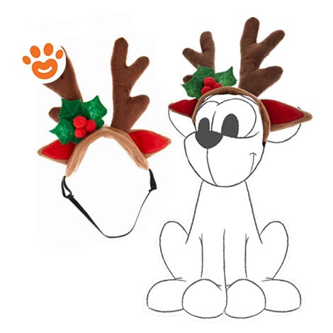 Ferribiella Dog Xmas Cerchietto Rennina  - Cerchietto