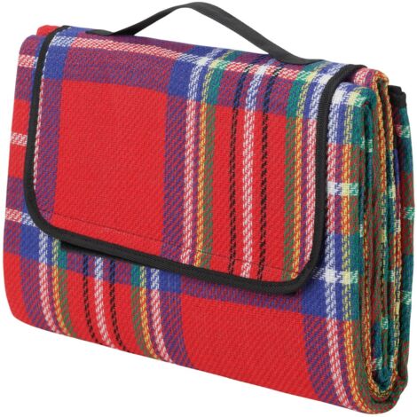 Ferrino Picnic Plaid, Coperta da Picnic Rosso, 39 x 28 x 6 cm Chiuso