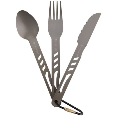 Ferrino, Set posate, in alluminio anodizzato, 15 cm