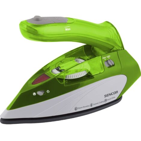 Ferro a vapore, 1100 W, verde