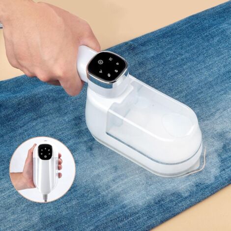 Ferro da stiro a vapore, ferro da stiro a vapore pieghevole da viaggio, ferro da stiro elettrico portatile in ceramica con piastra in ceramica antiaderente, macchina da stiro a umido e a secco con fun