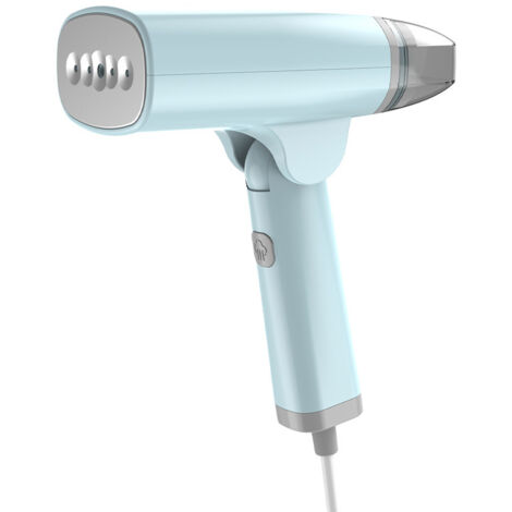 Ferro da stiro a vapore portatile pieghevole in acciaio inox da 1300 W, per rimuovere piccole rughe dagli indumenti, per casa, viaggi e ufficio (blu)