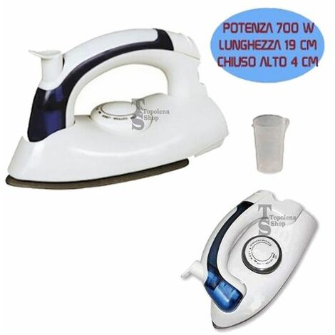 FERRO DA STIRO VIAGGIO PORTATILE 700W SPRAY VAPORE A SECCO MARE VACANZE