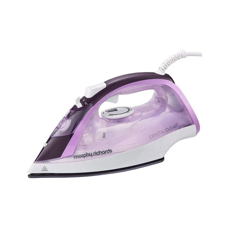 Image of 300301 ferro da stiro Ferro da stiro a vapore Piastra in ceramica de 2400 w Violet, White - Morphy Richards