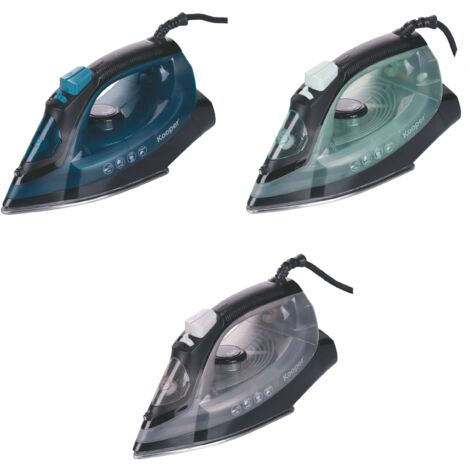 FERRO STIRO 2000W 3 COLORI ASSORTITI  BASE ACCIAIO
