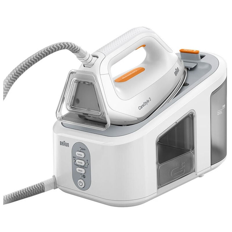 Image of Braun - CareStyle 3 IS3132WH Ferro da stiro con caldaia. Potenza ferro: 2400 w, Emissione concentrata vapore: 400 g/min, Materiale piastra: