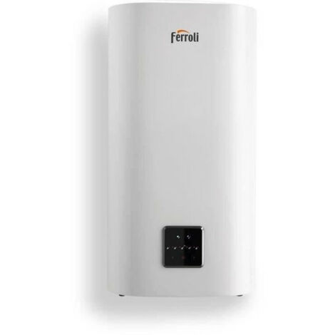 Ferroli – Chauffe-eau à accumulation 80L vertical – Anode magnésium – Classe énergétique B – Puissance 18kW – Dimensions H1077 x L542 x P314 mm