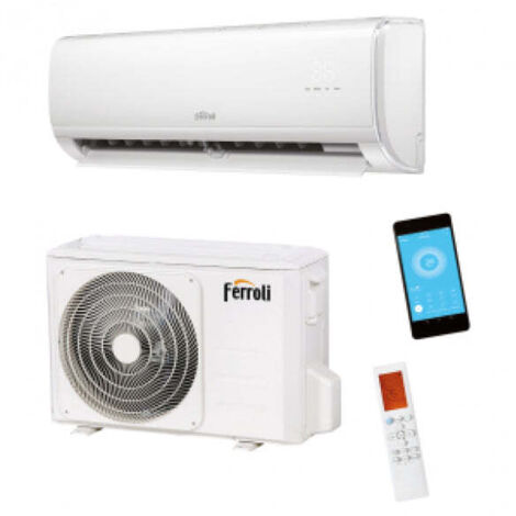 Ferroli - Climatizzatore a parete inverter monosplit 18000 btu gas r32 wi-fi - alexa - google home - modello: Giada