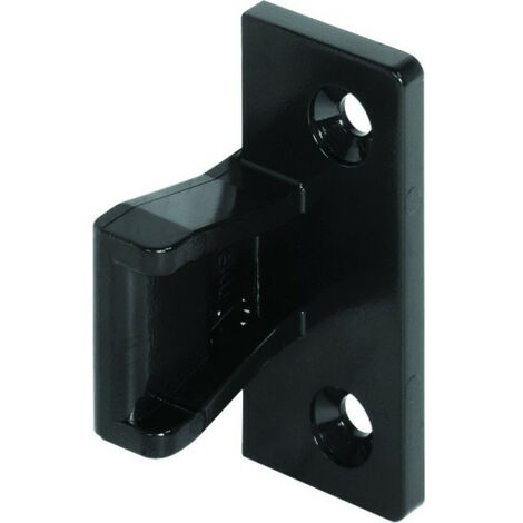 Ferrure à enfiler KEKU pour panneau AS – Noir 48 mm – Montage vis aggloméré diamètre 4 mm – Fixation intervalle 32 – Hafele