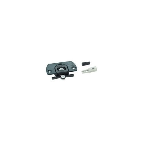 Ferrure clipo 15 pour portes coulissantes – Garniture complète pour 2 vantaux – 4 butées, 4 galets, 2 guides – Pour bois dur – Hawa