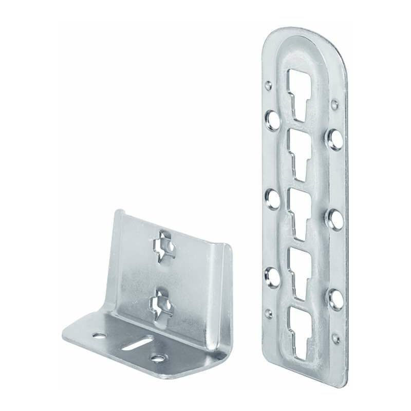 Cyclingcolors – Ferrure d'assemblage pour lit – Acier réglable – Support barre centrale 35mm – Installation facile pour sommiers à lattes