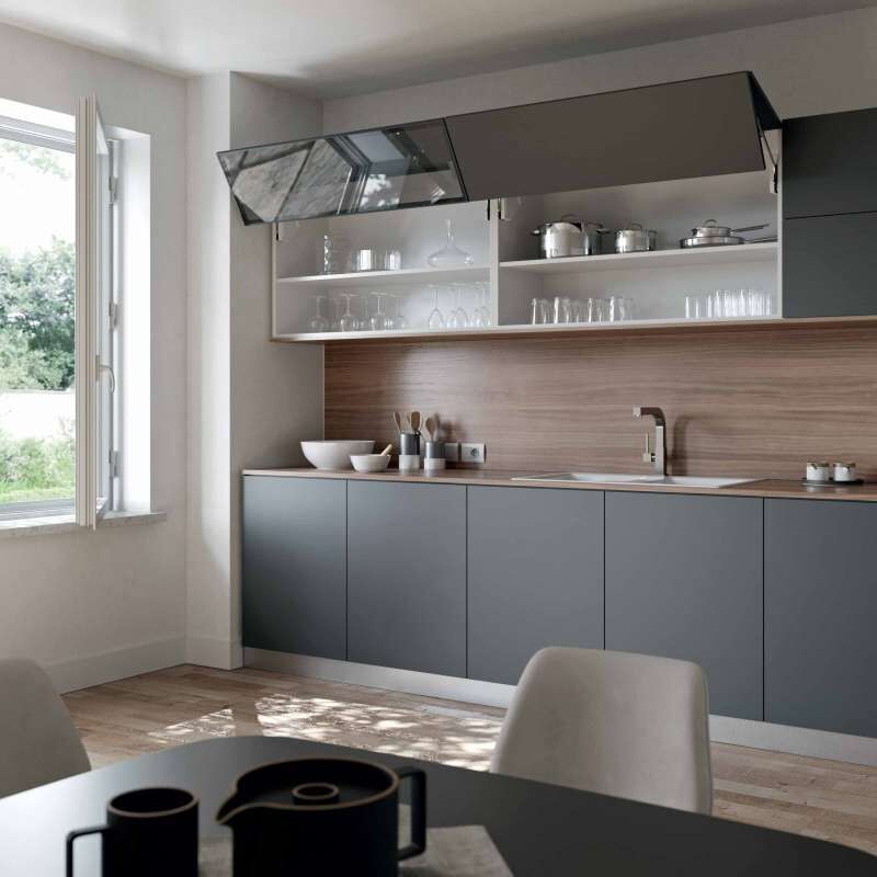 Ferrure de porte relevable double evolift - Force : Faible - Longueur du bras : 600 mm - Sens : Gauche Salice