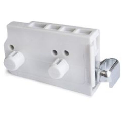 Supports Latéraux Emuca Pour Tringle De Penderie Ovale - Lot De 10 Nickelés