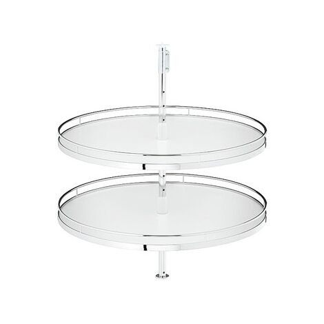 Ferrure pivotante pour meuble de cuisine 542.32 - 20 kg - chromé.fond blanc - D750 - HAFELE
